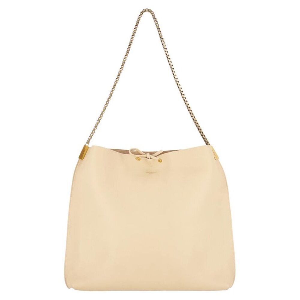 Saint Laurent Suzanne Leather Shoulder Bag With A Matching Pouch